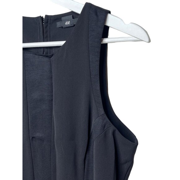 H&M Black Sleeveless Sheath Dress Size 8 Work Career - Picture 6 of 10